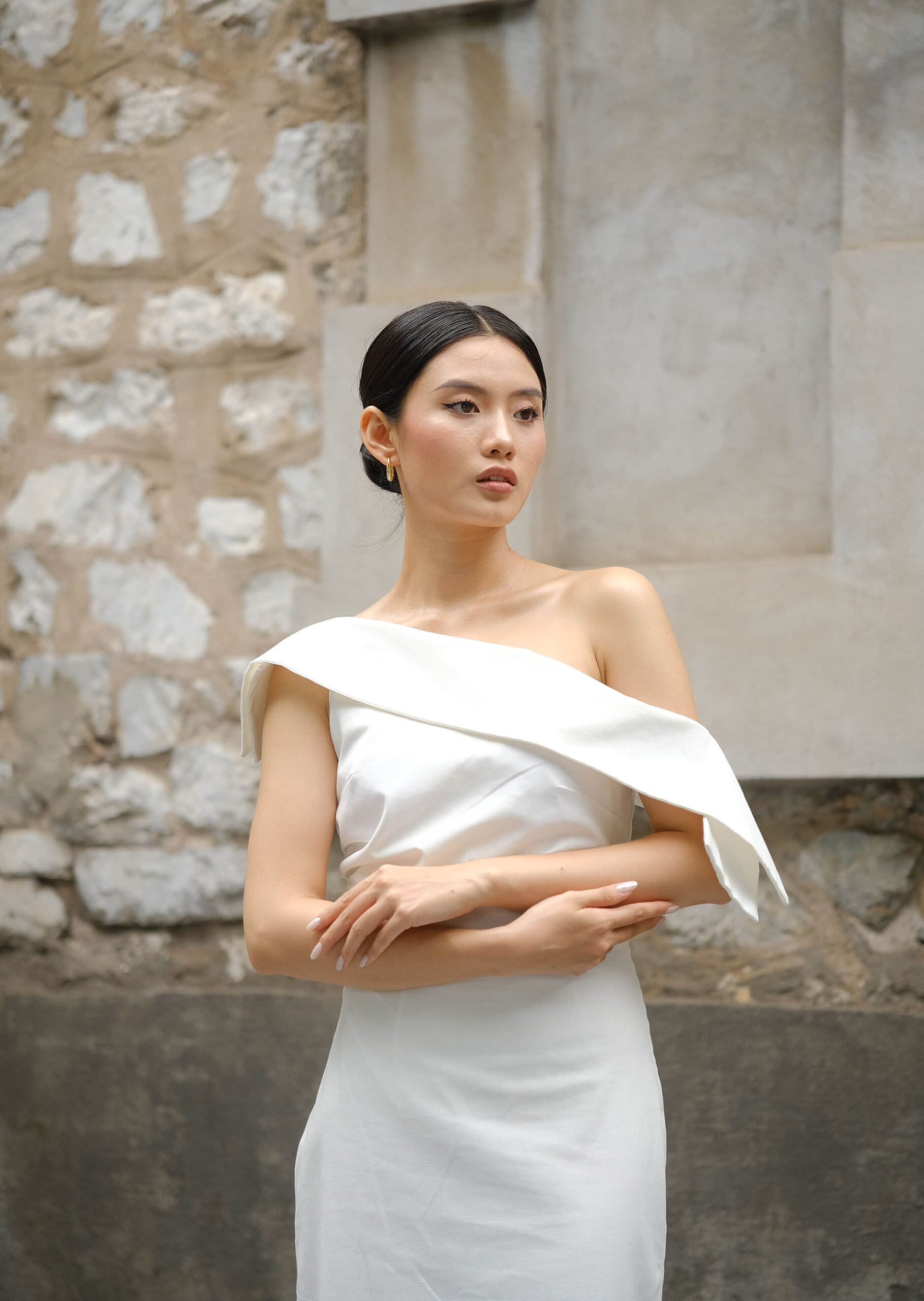 Alternative view of Ada Midi Dress - Linen - White