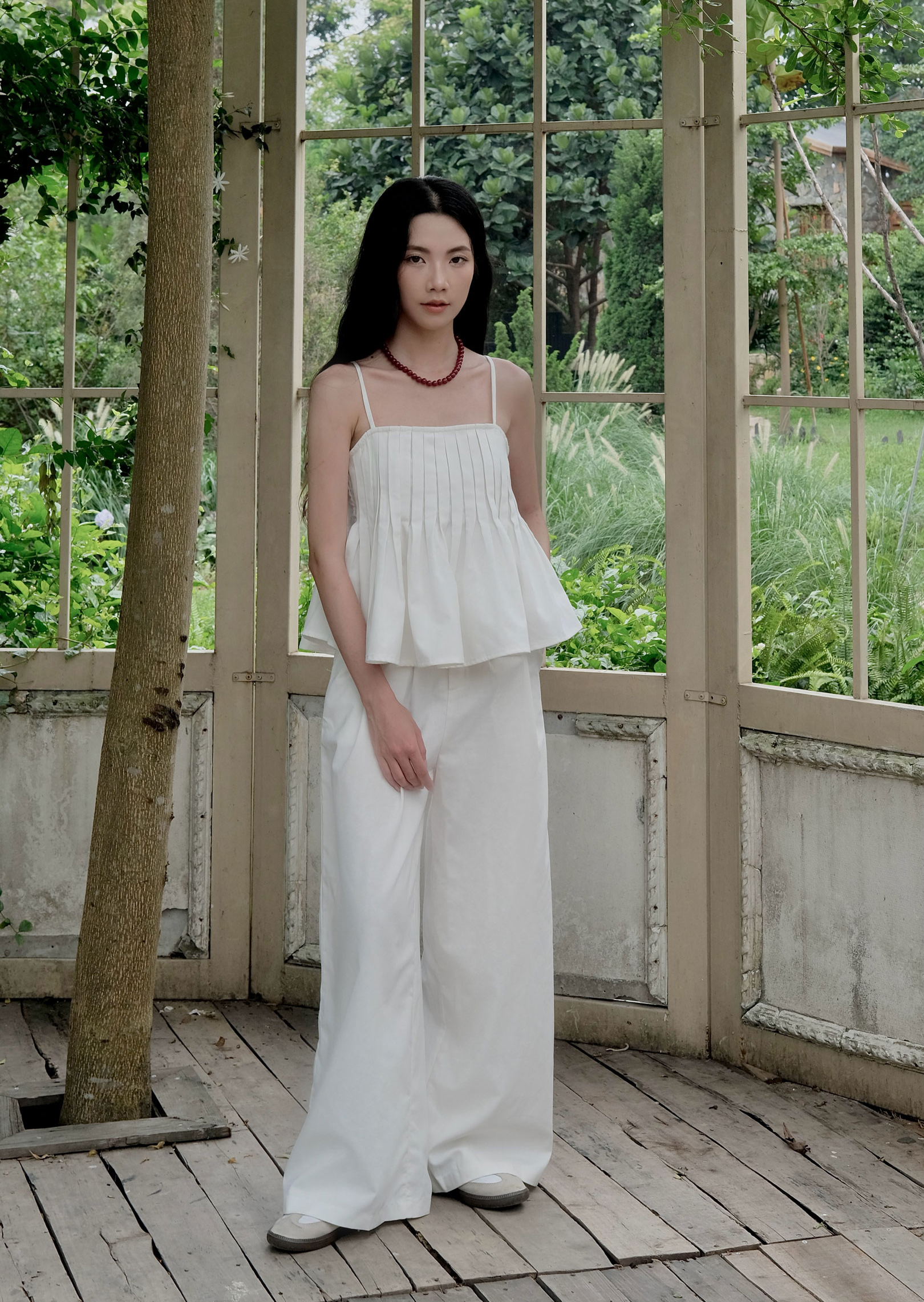 Helene Pants - Linen - White