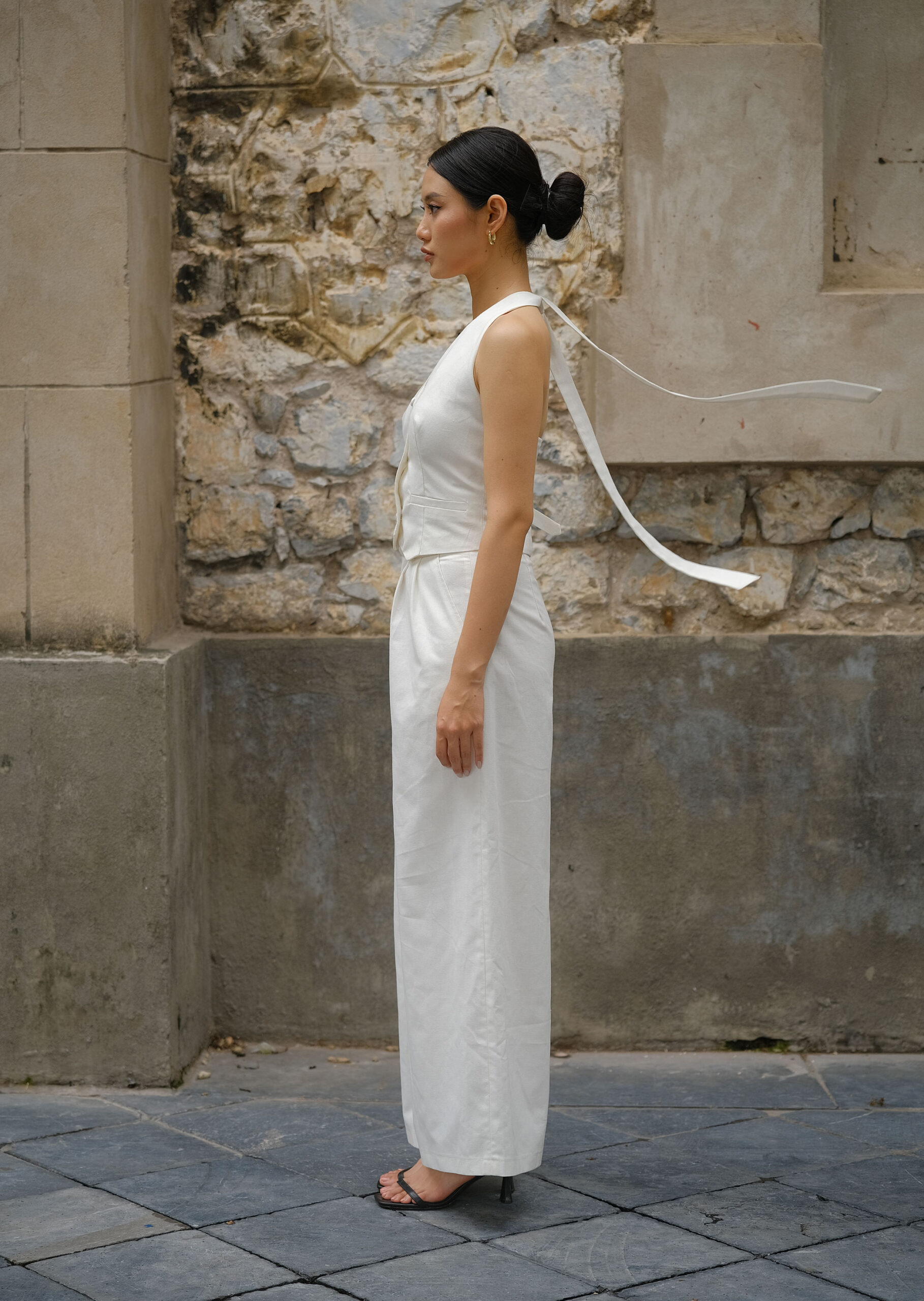 Kate Vest - Linen - White - Image 4