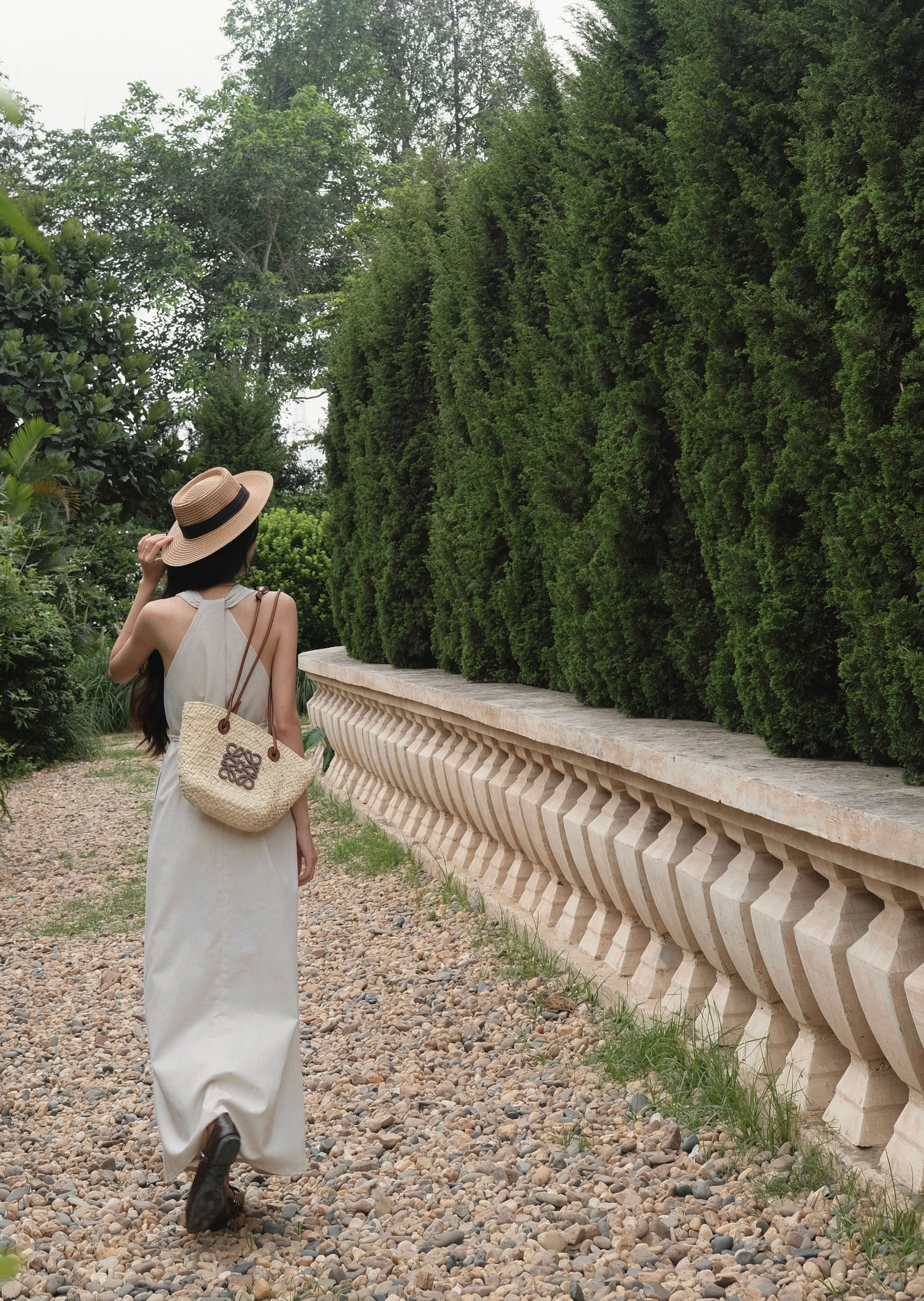 Larie Maxi Dress - Linen - Beige - Image 9