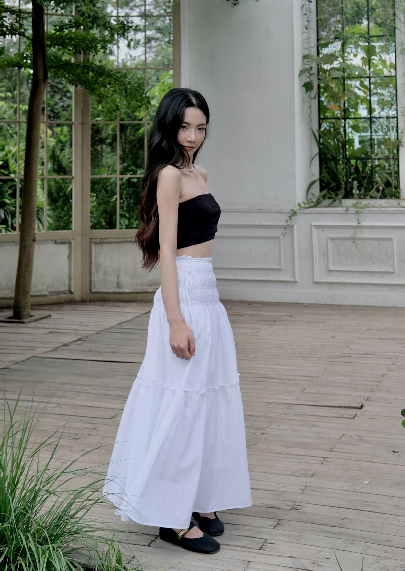 Reila Skirt - Linen - White - Image 9