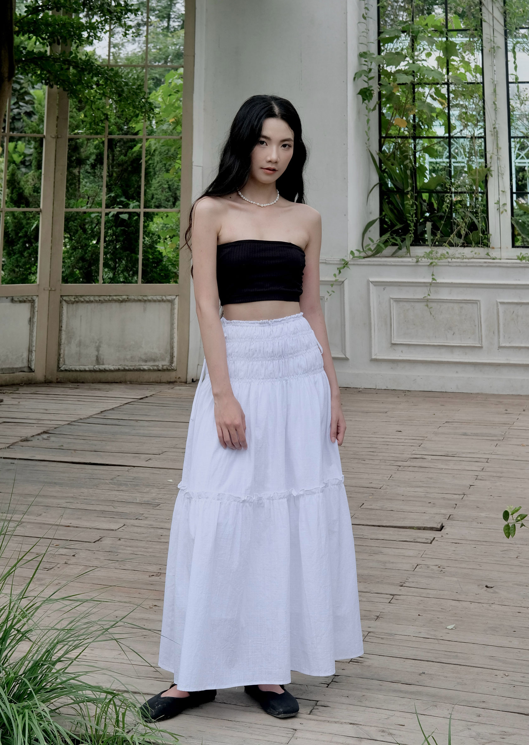 Reila Skirt - Linen - White - Image 6