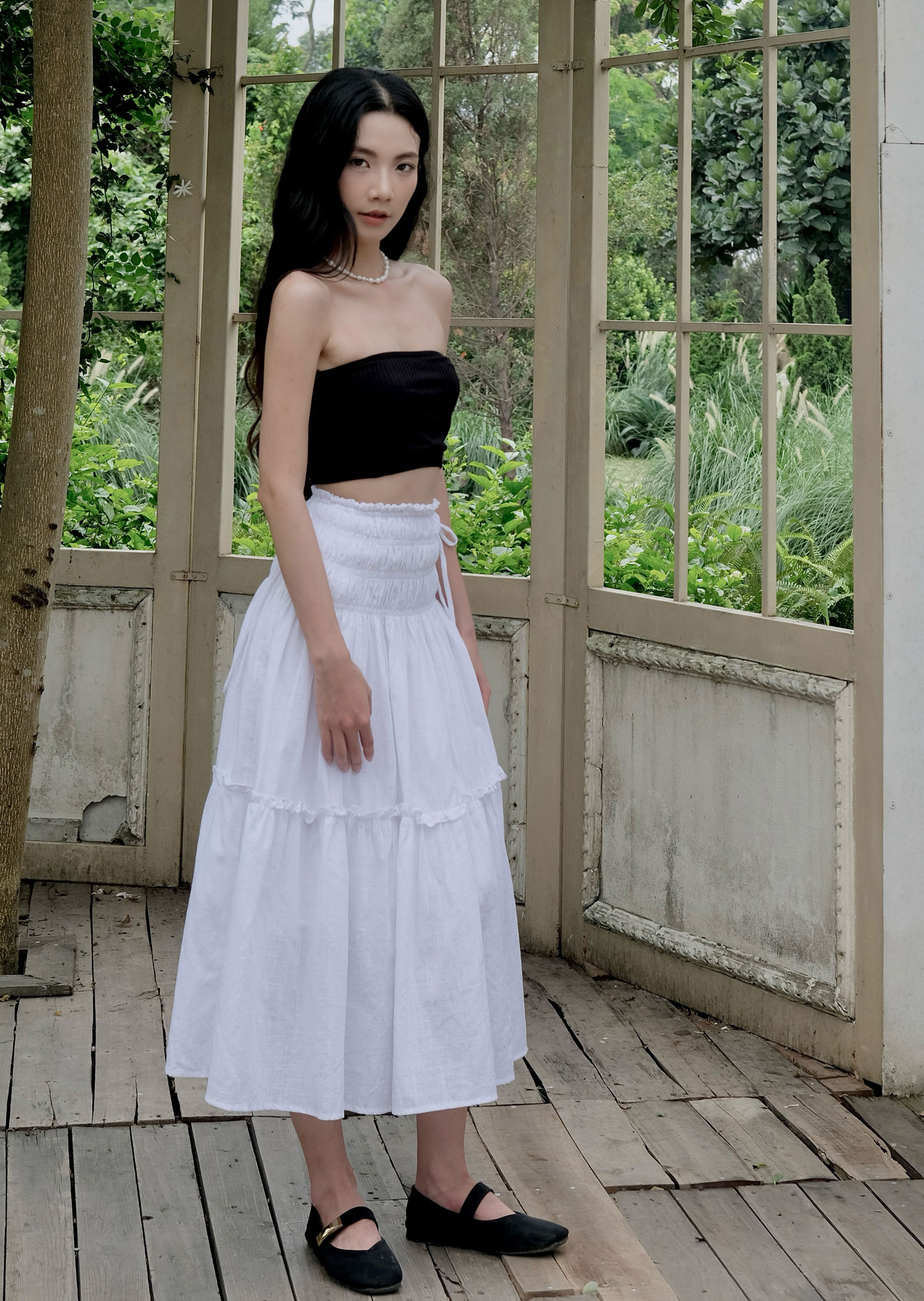 Reila Skirt - Linen - White - Image 7
