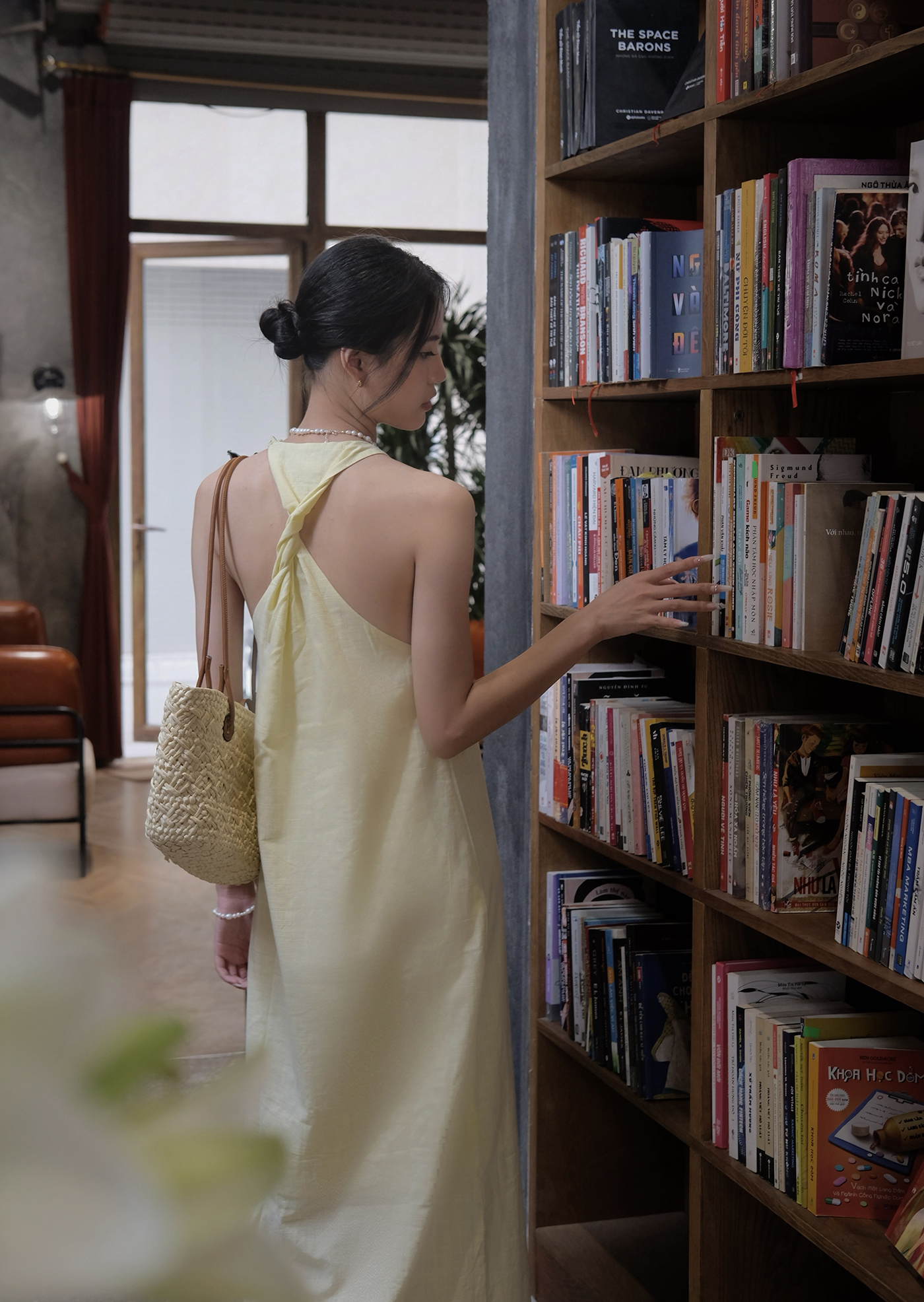 Sand Midi Dress - Linen - Yellow - Image 6