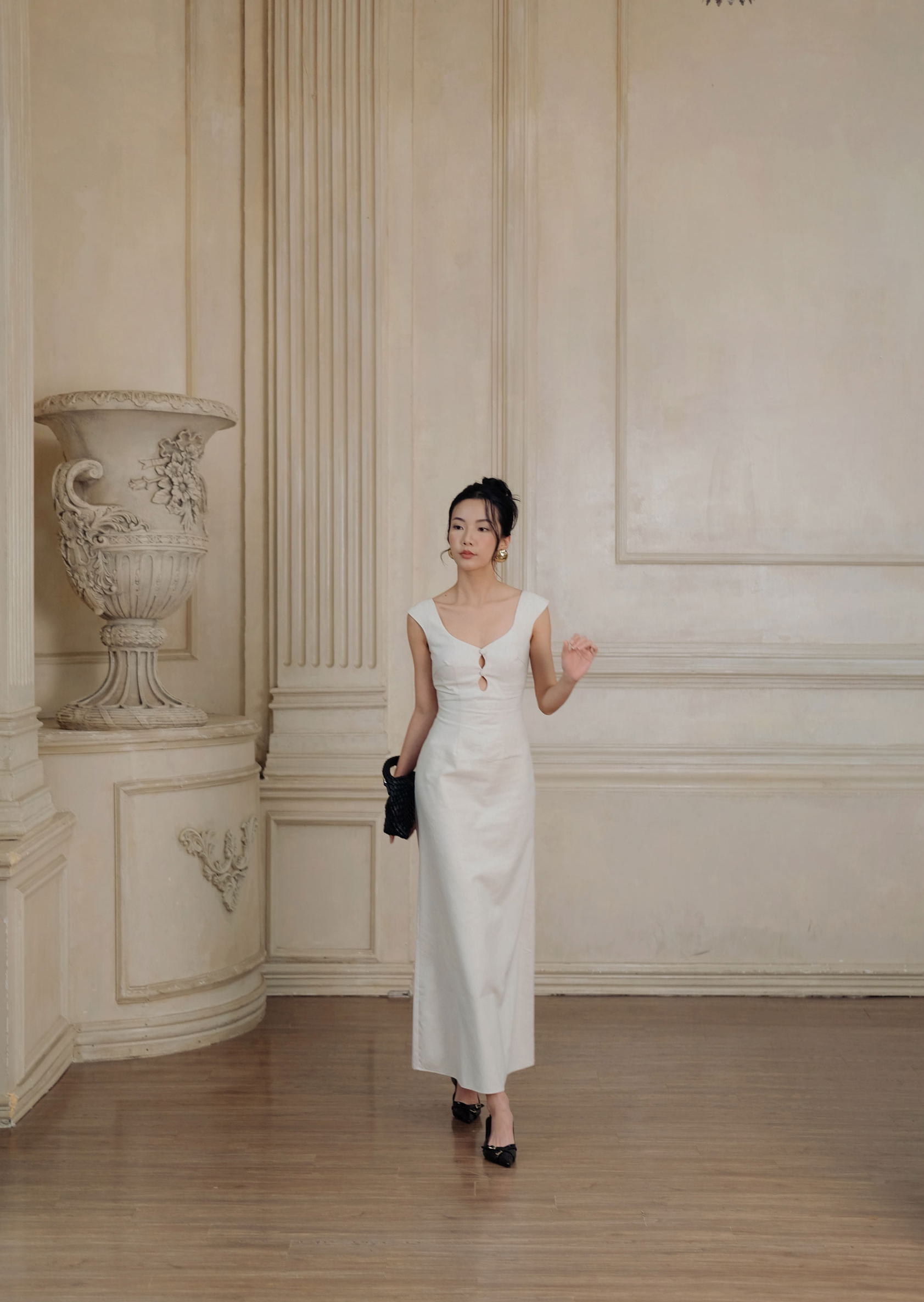 Soma Midi Dress - Linen - Beige - Image 7