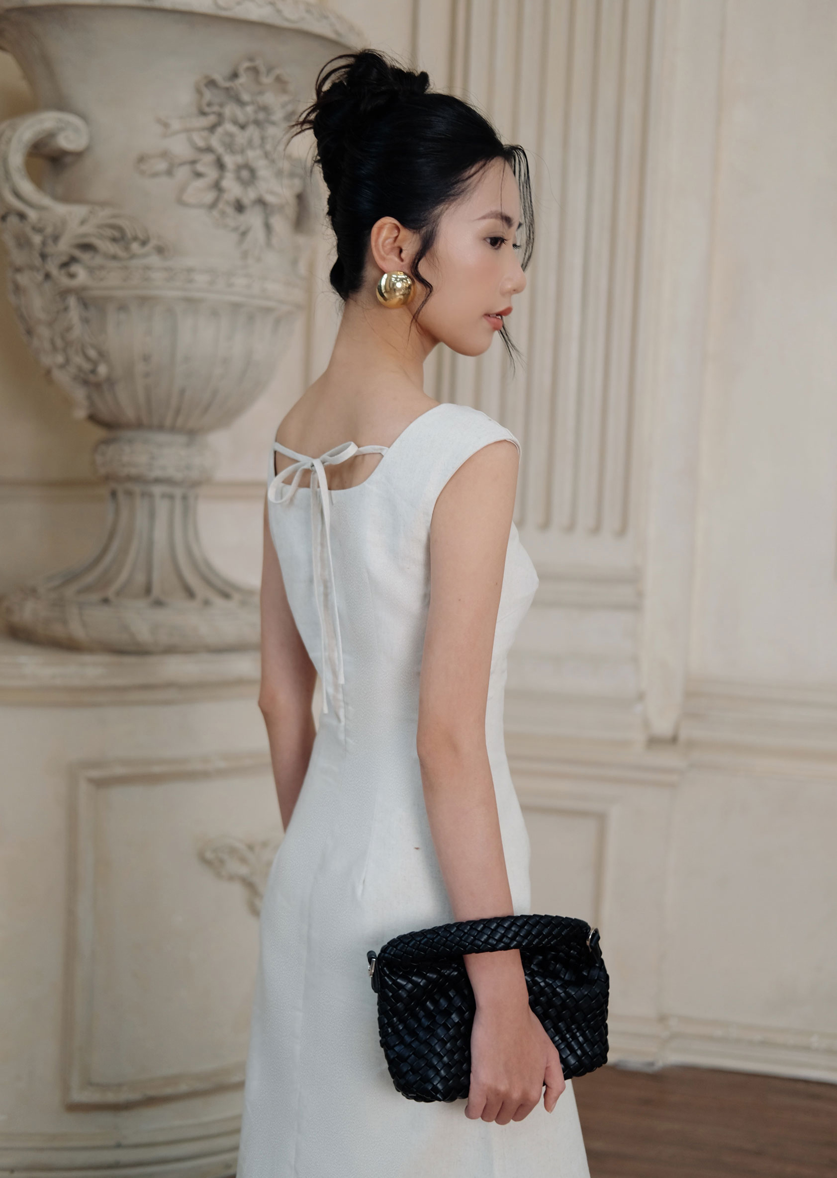 Soma Midi Dress - Linen - Beige - Image 6