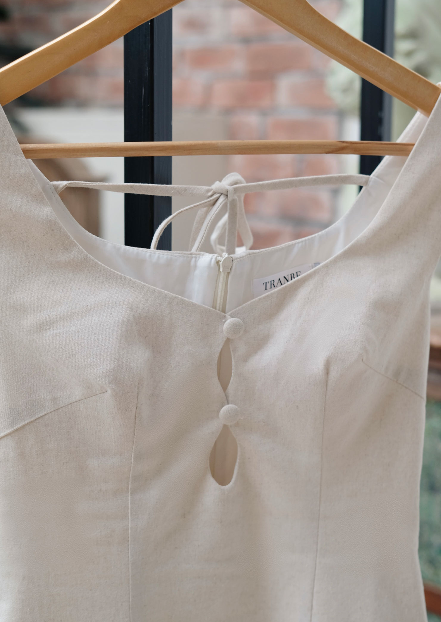 Soma Midi Dress - Linen - Beige - Image 3