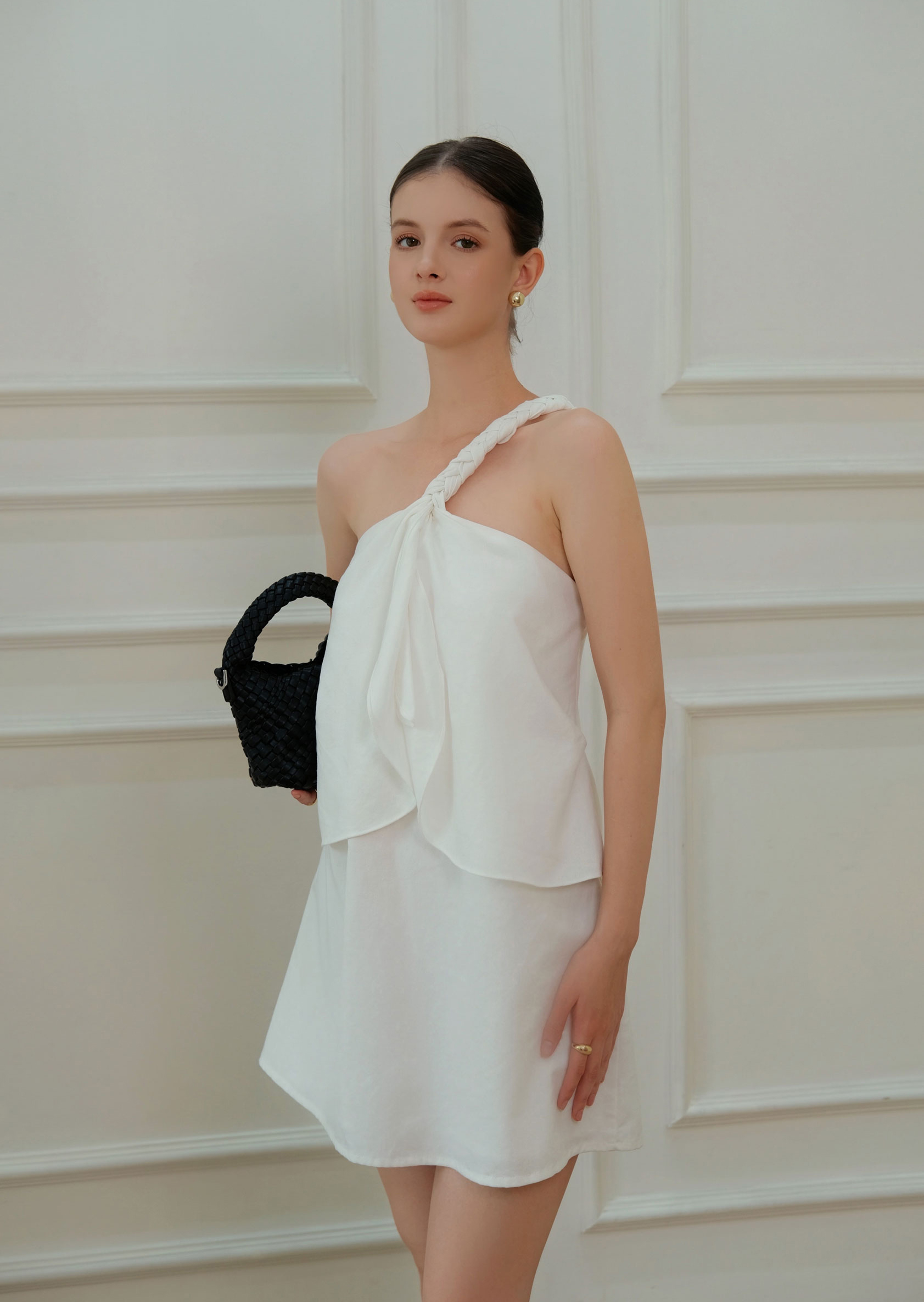 Alternative view of Tily Mini Dress - Linen - White