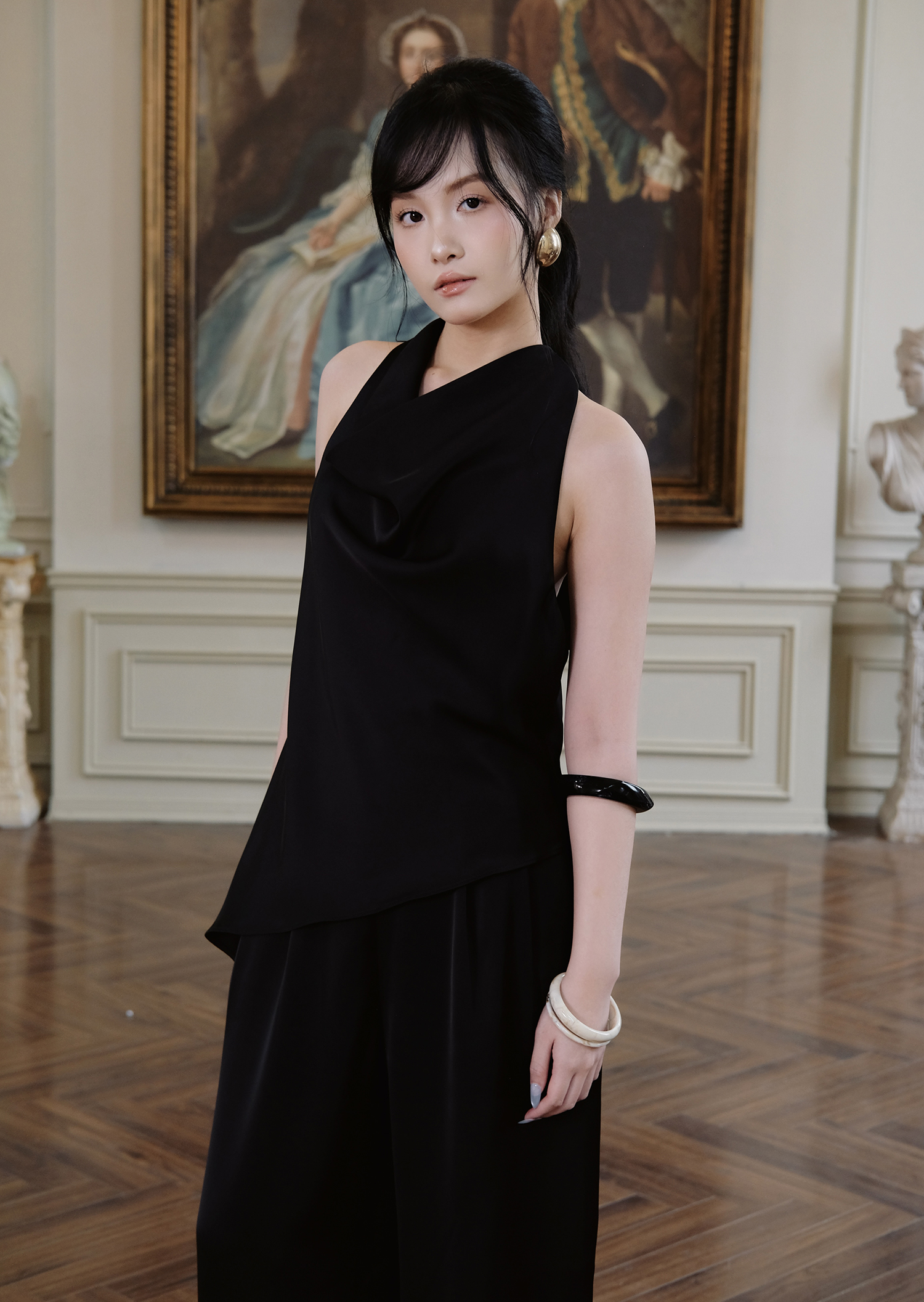 Avery Top - Silk - Black
