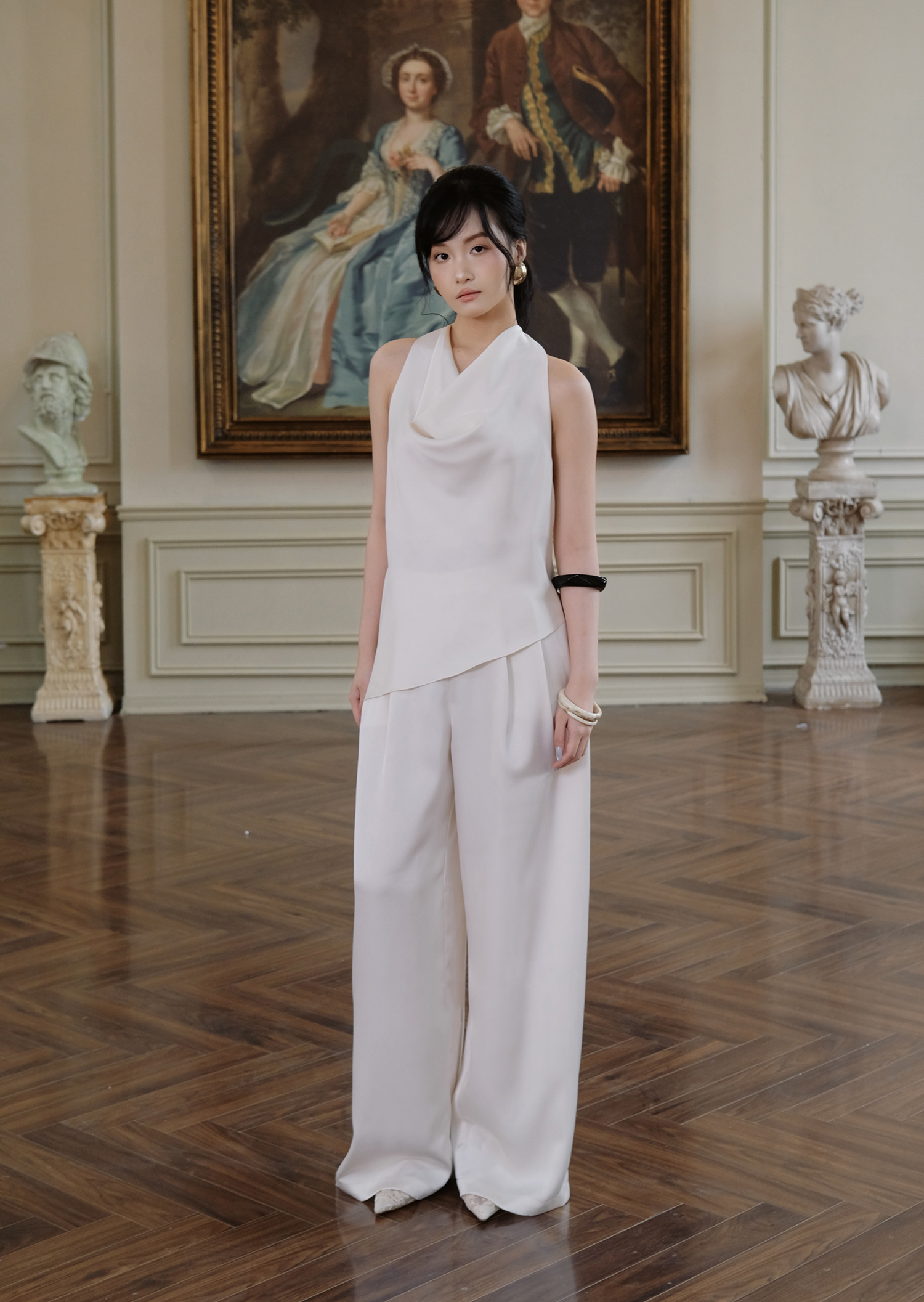 Avery Set - Silk - Milk White