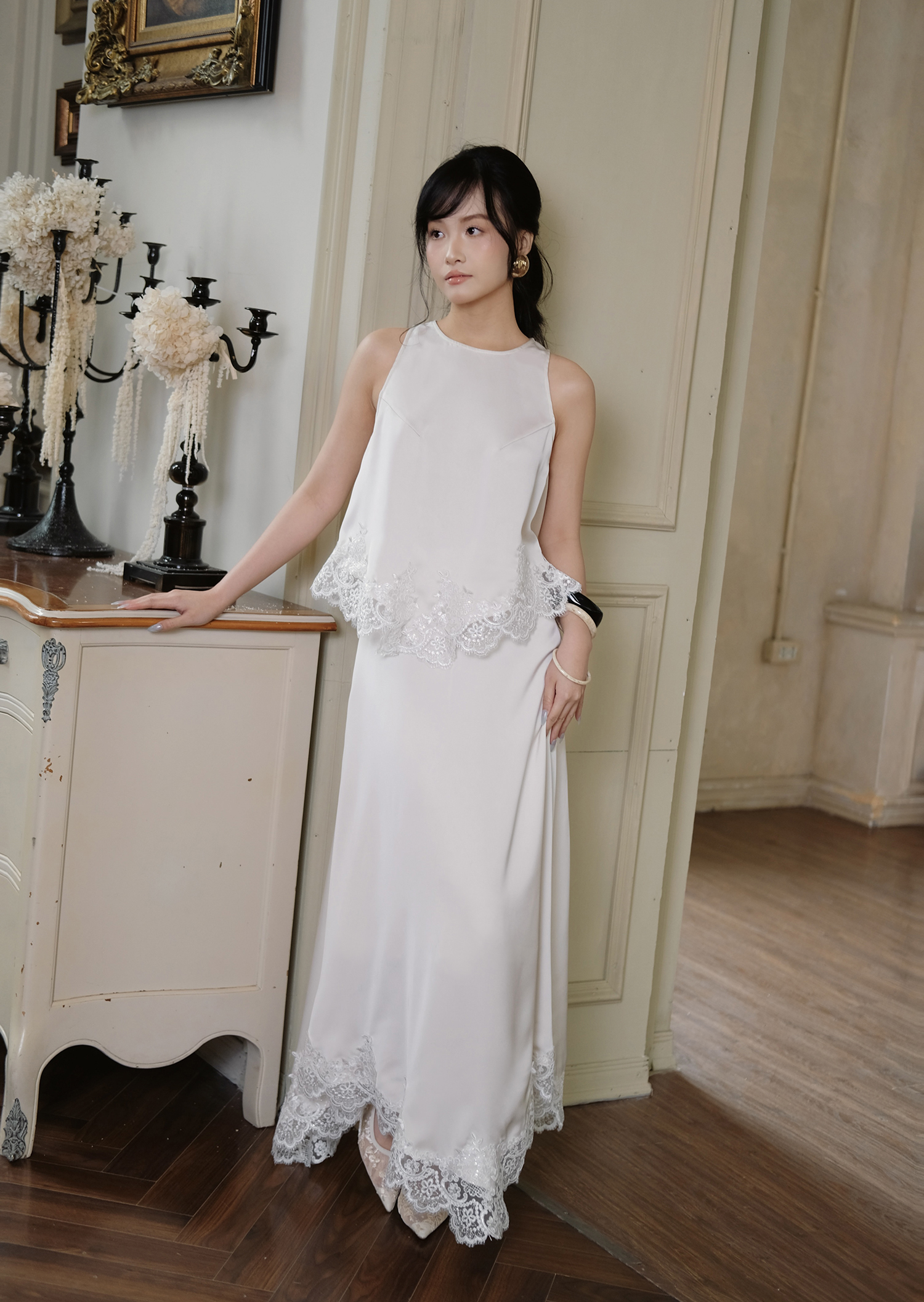 Clara Skirts - Silk - Milk White - Image 5