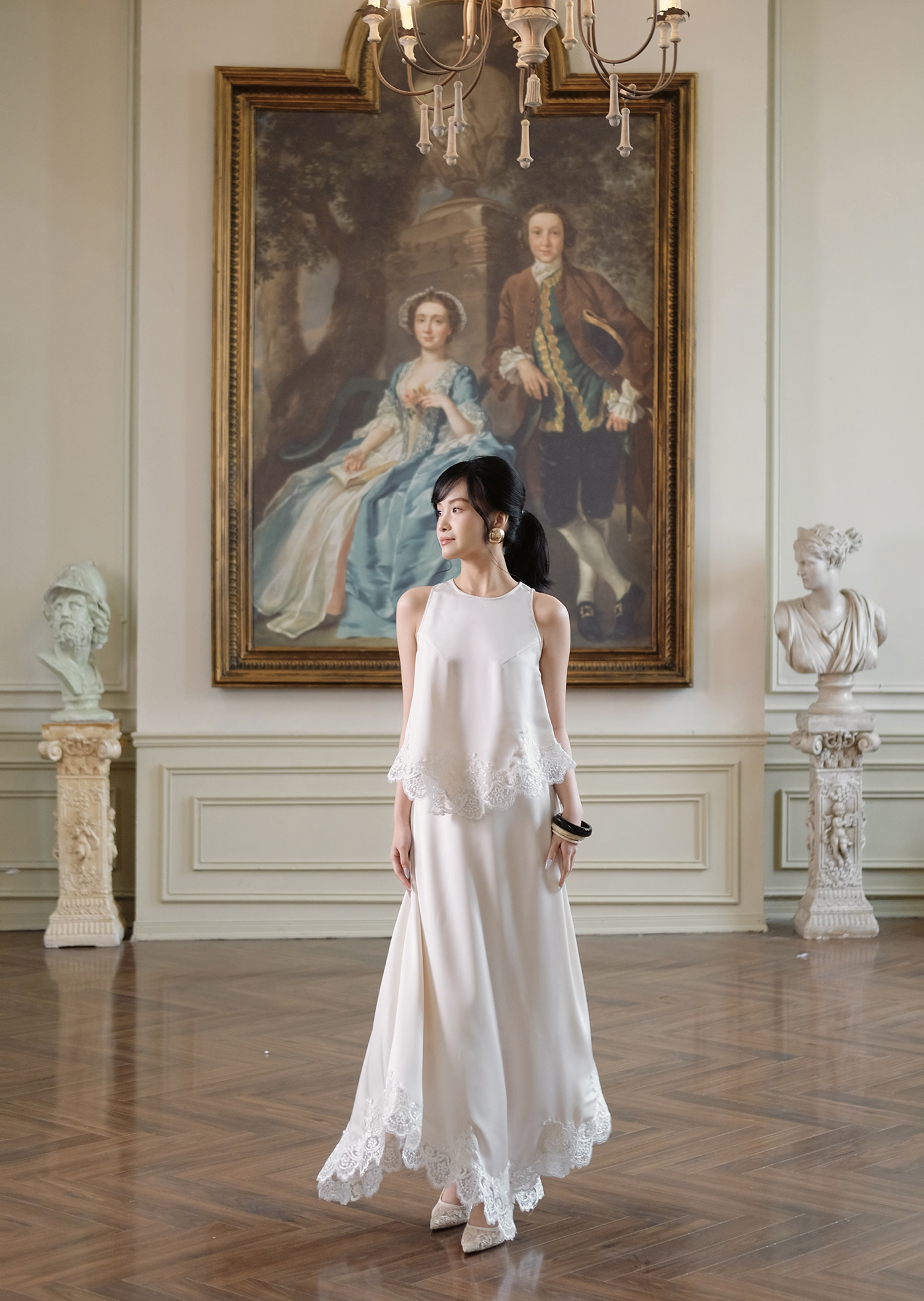 Clara Skirts - Silk - Milk White - Image 6