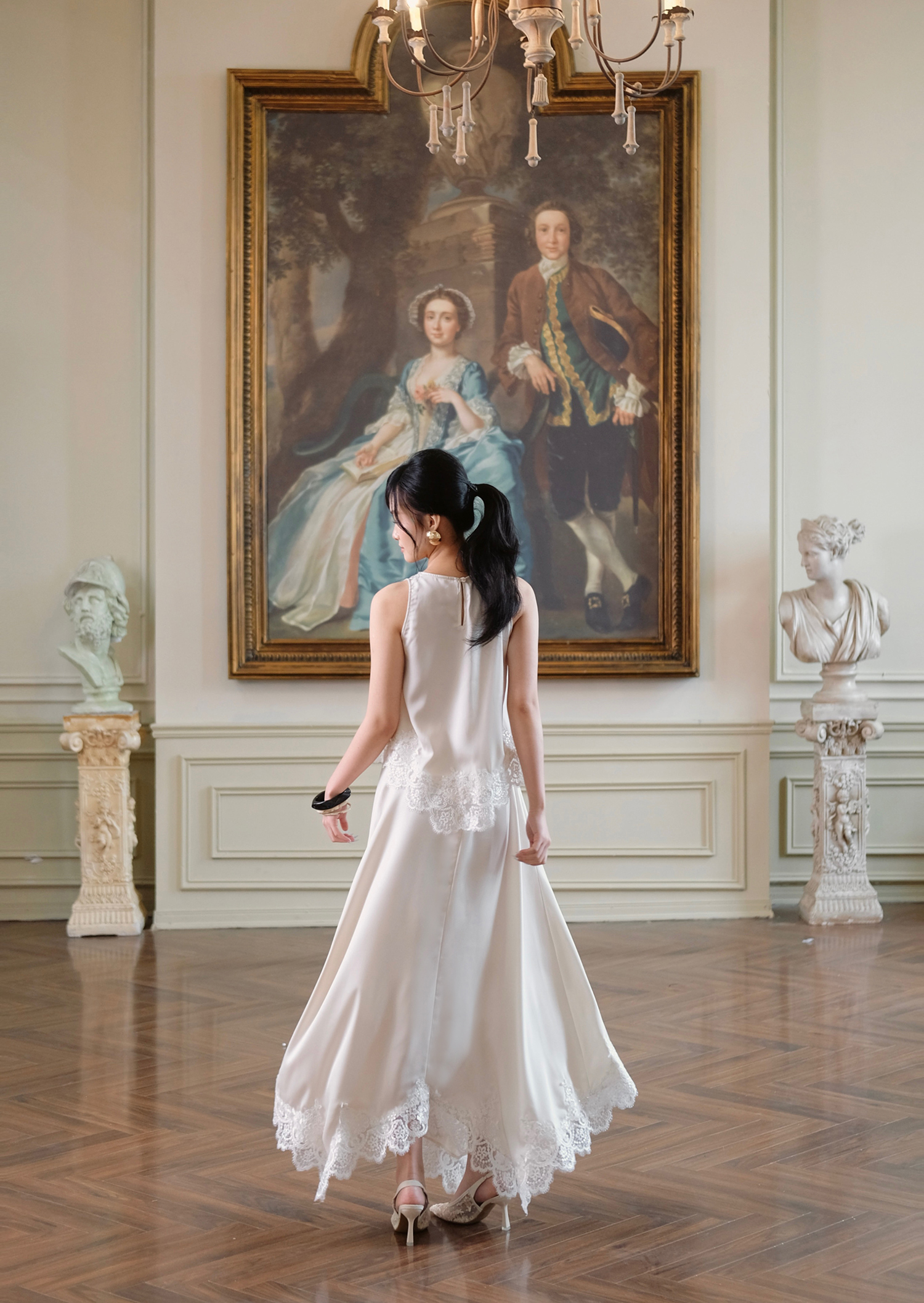 Clara Skirts - Silk - Milk White - Image 11