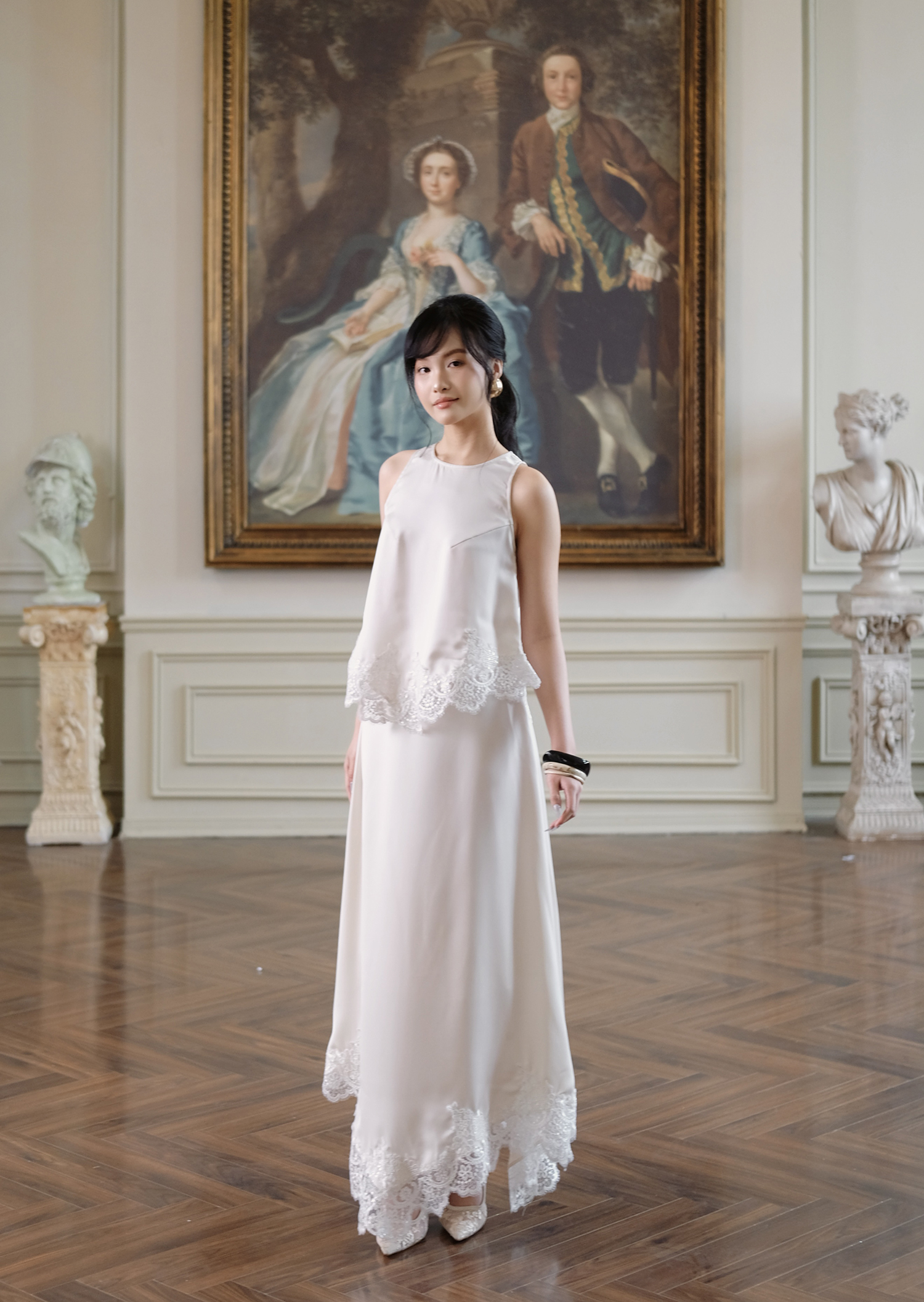 Clara Skirts - Silk - Milk White - Image 3