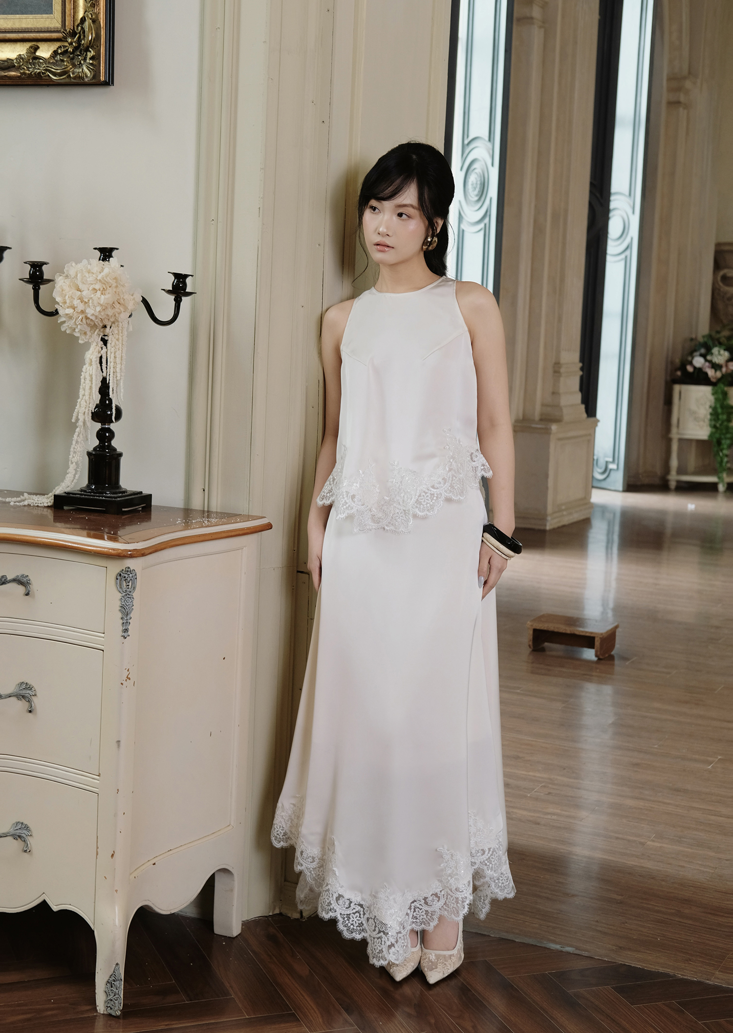 Clara Skirts - Silk - Milk White - Image 12