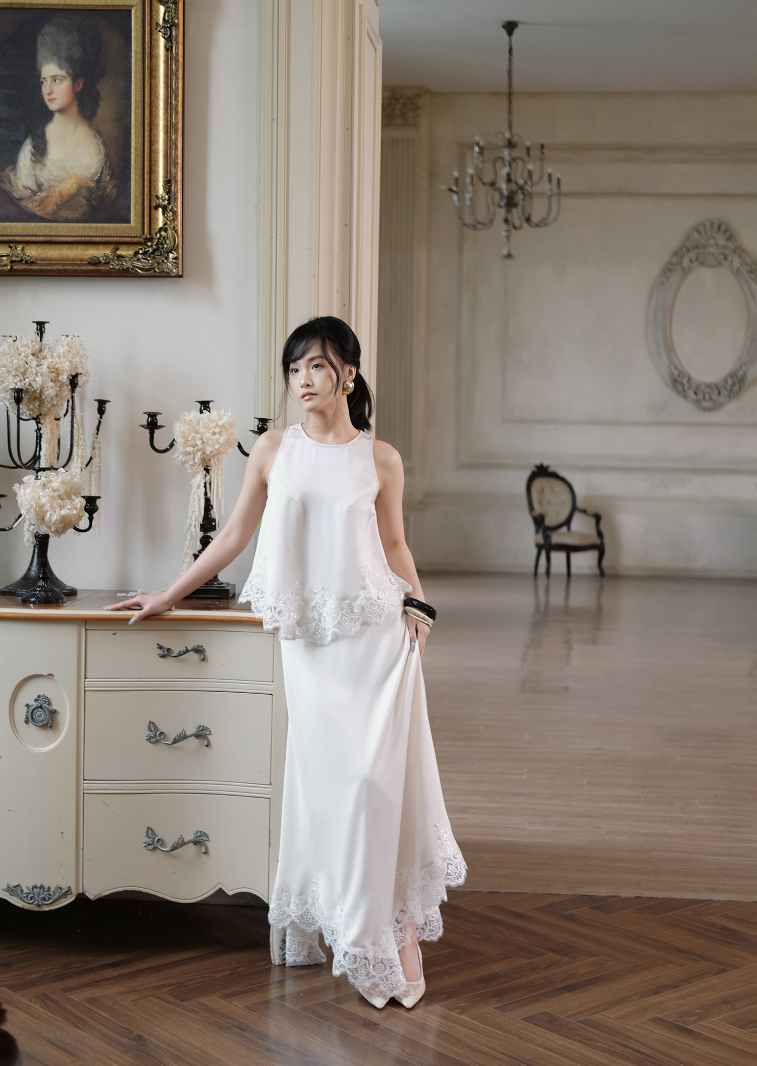Clara Skirts - Silk - Milk White - Image 9