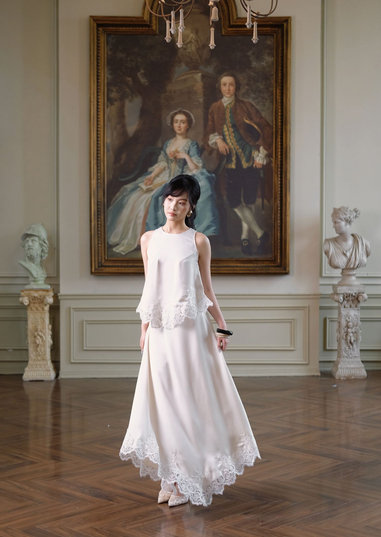 Clara Set - Silk - Milk White