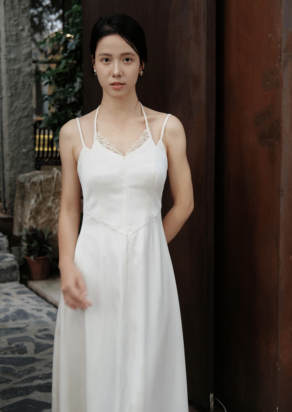 Flora Maxi Dress - Silk - White - Image 4