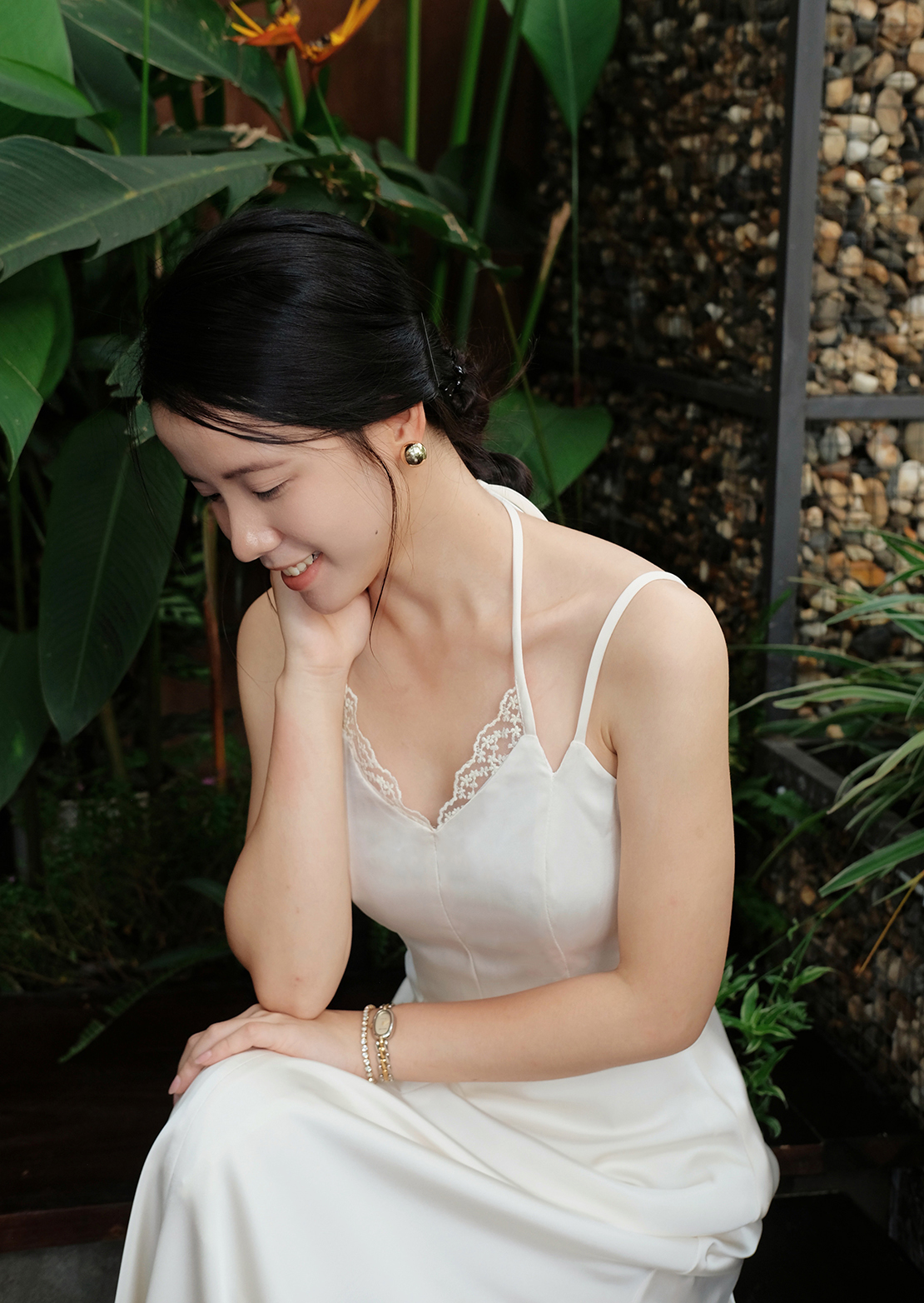 Flora Maxi Dress - Silk - White - Image 10