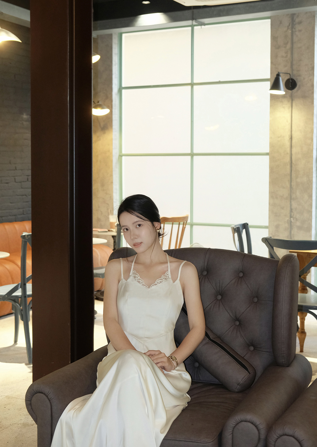 Flora Maxi Dress - Silk - White - Image 12