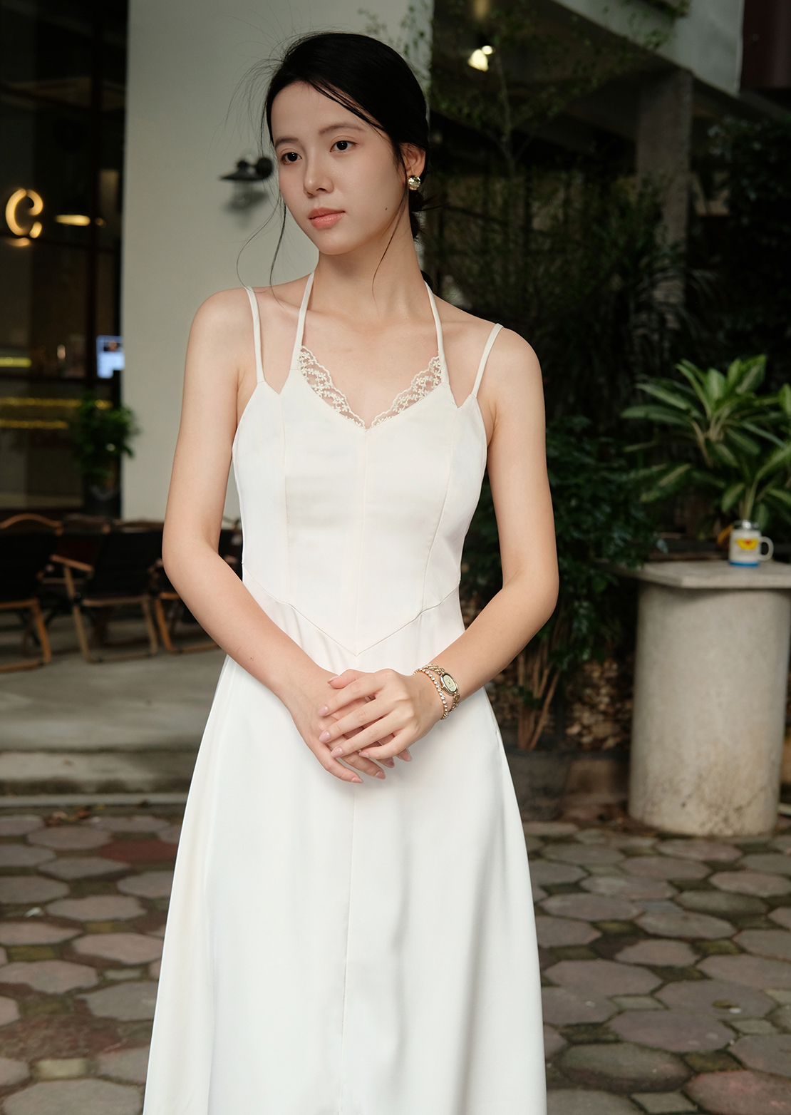 Flora Maxi Dress - Silk - White - Image 15