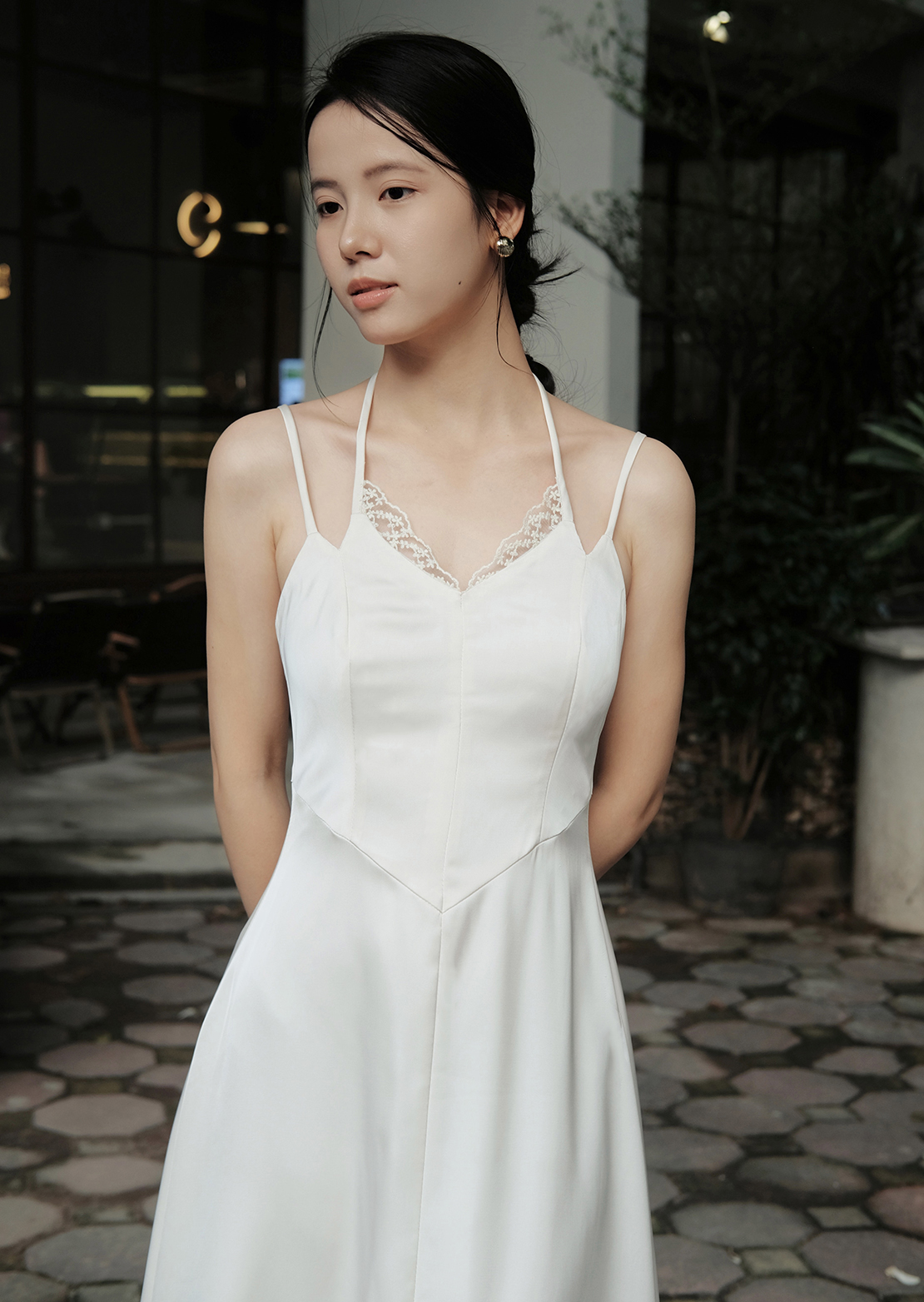 Flora Maxi Dress - Silk - White - Image 16