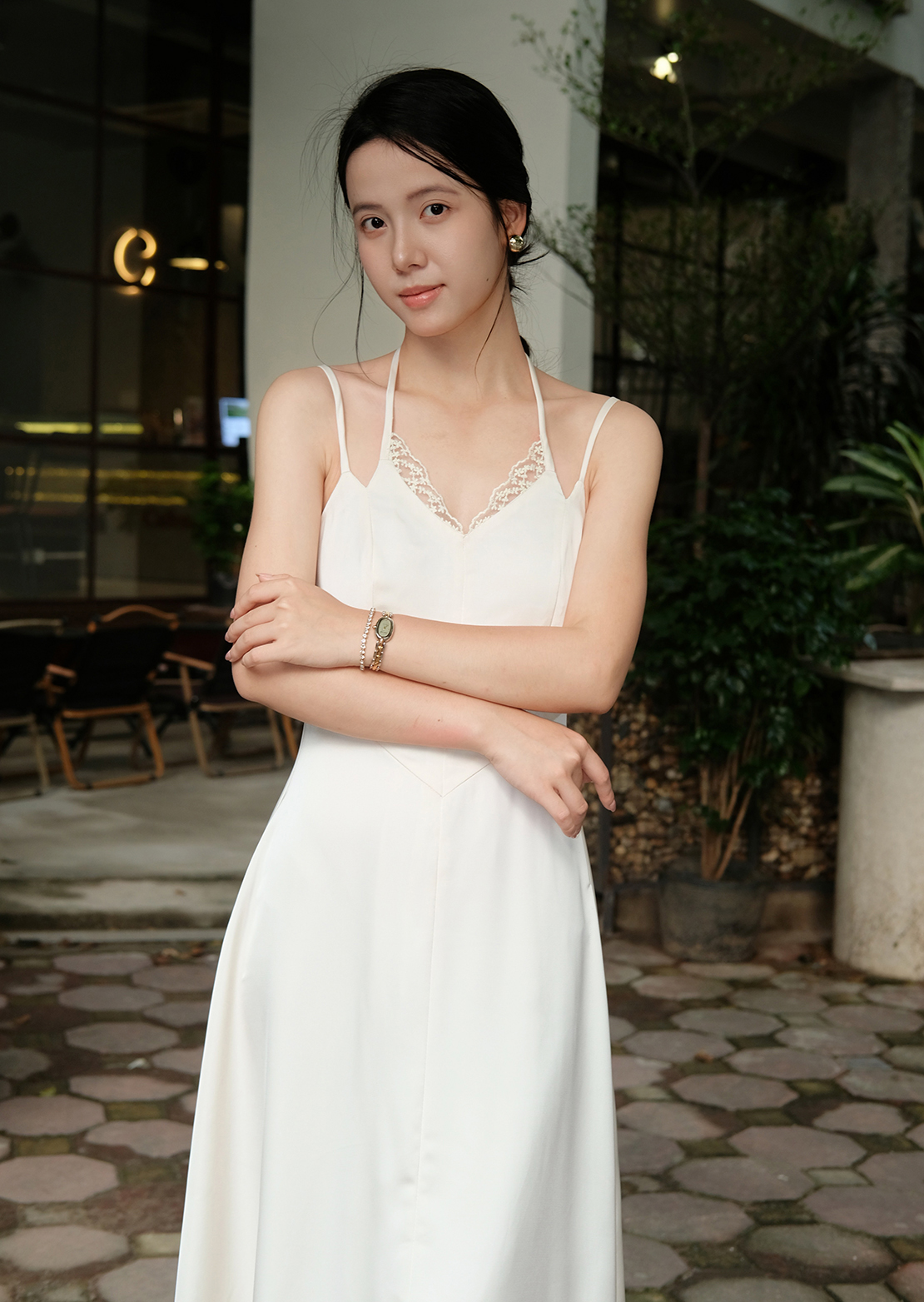 Flora Maxi Dress - Silk - White - Image 18