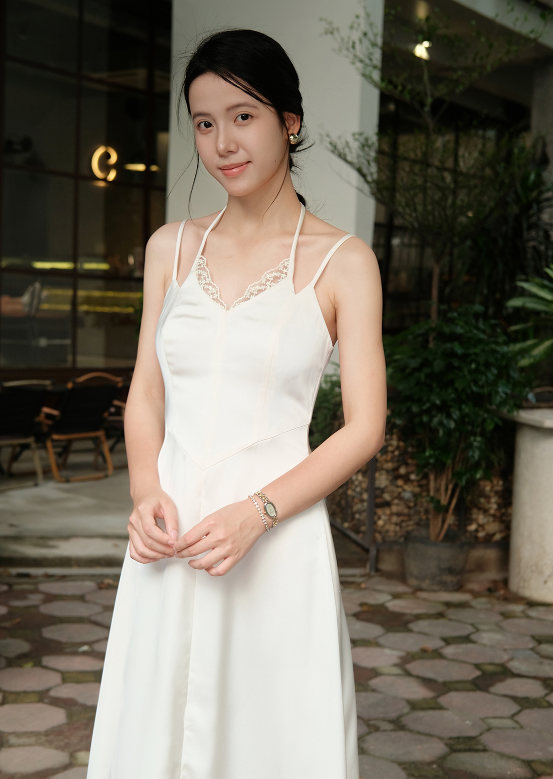 Flora Maxi Dress - Silk - White - Image 19