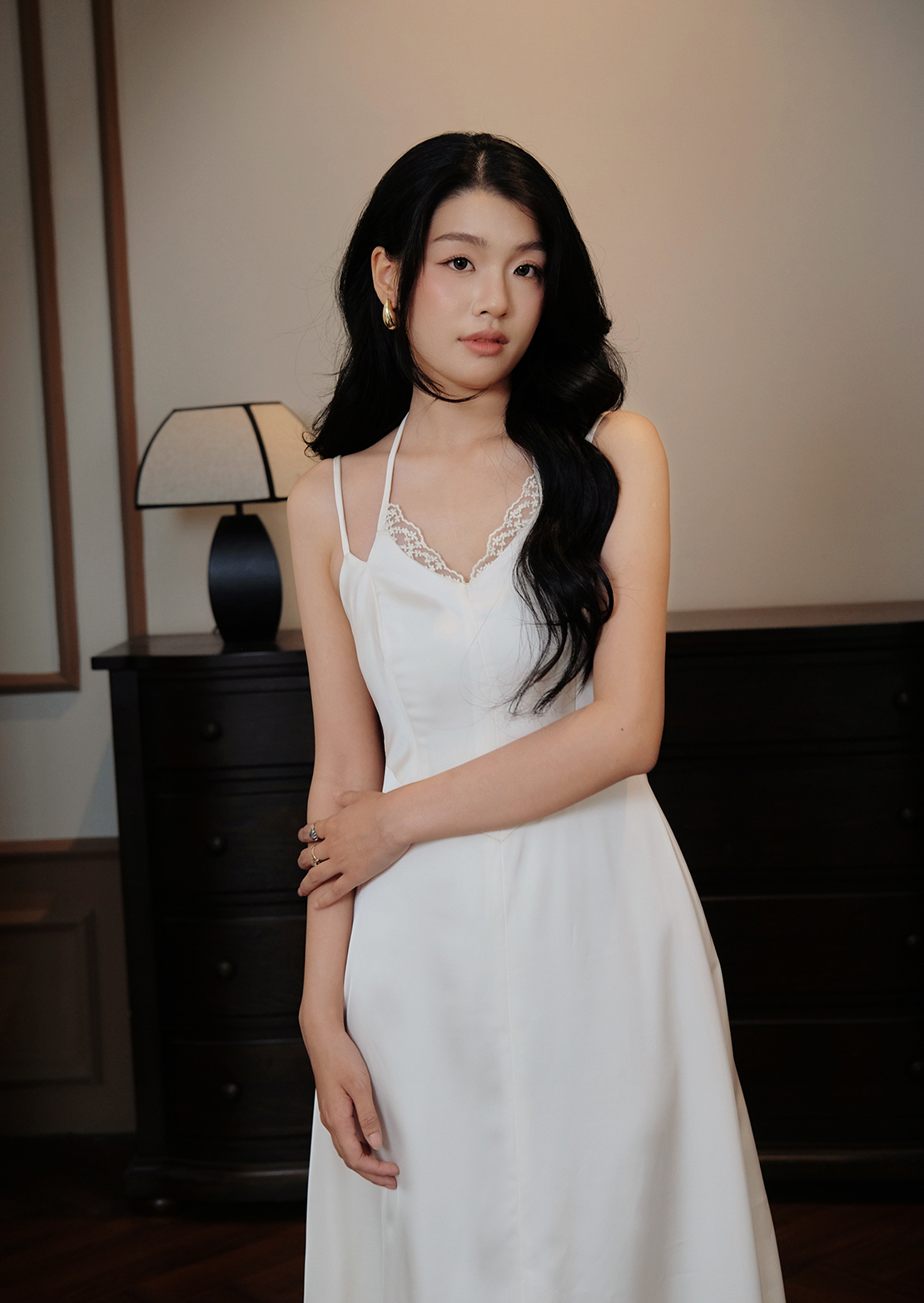 Flora Maxi Dress - Silk - White - Image 24