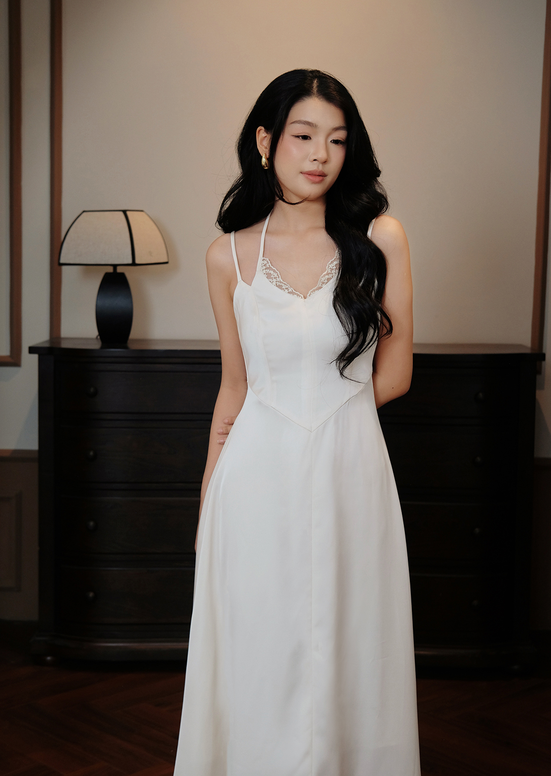 Flora Maxi Dress - Silk - White - Image 25