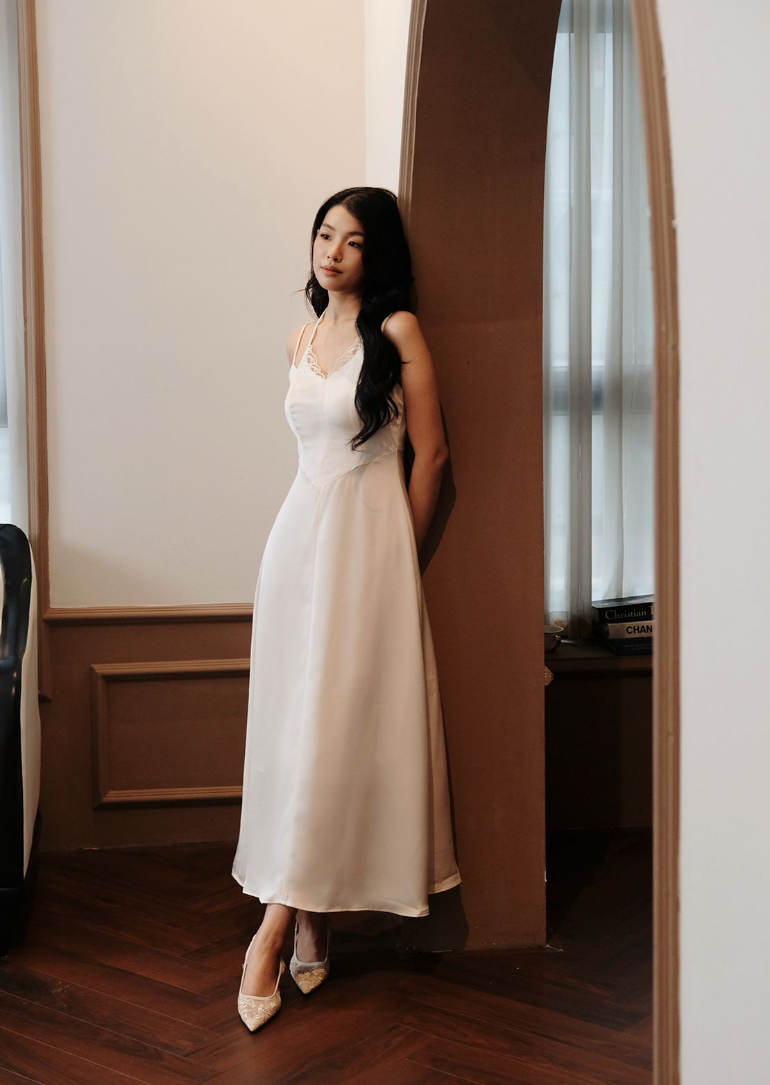 Flora Maxi Dress - Silk - White - Image 26